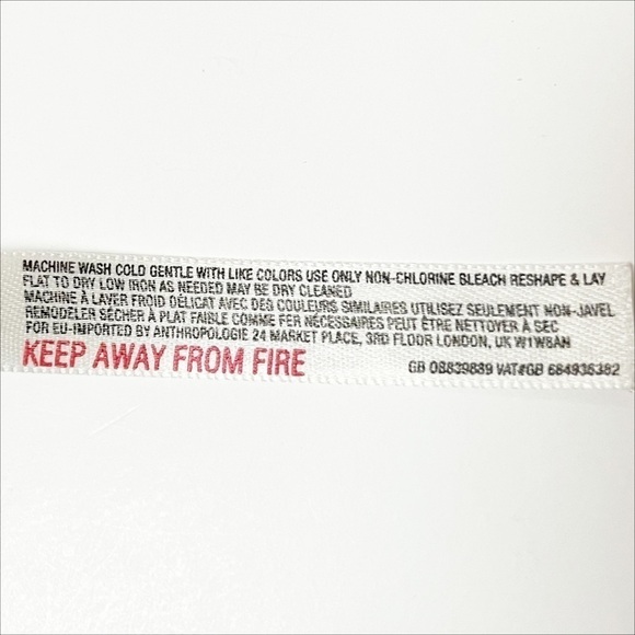 Anthropologie Floreat blue striped tunic top XS stretch jersey knit high low - Picture 7 of 10